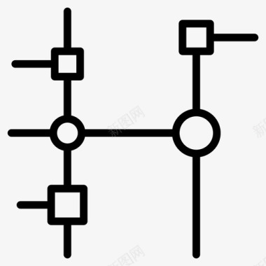 流程图连接通信流程图图标图标