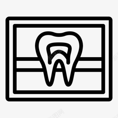 牙齿x光牙科医院图标图标