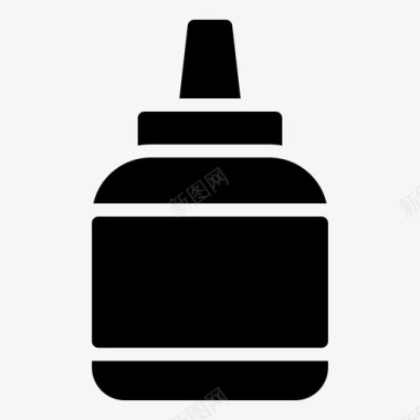 胶水瓶子教育图标图标