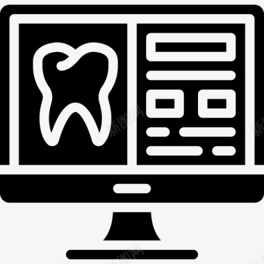 牙矫正牙牙科9实心图标图标