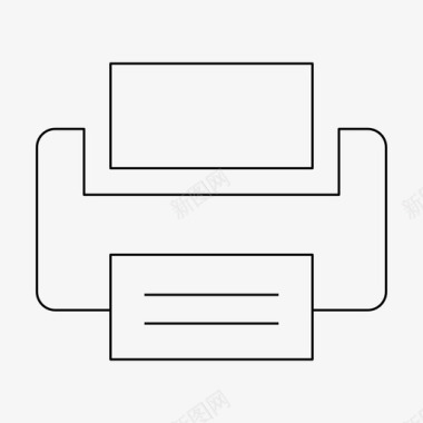 请帖打印打印机设备办公室图标图标