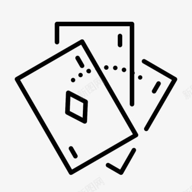 扑克牌游戏数学图标图标