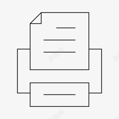 请帖打印打印机设备办公室图标图标