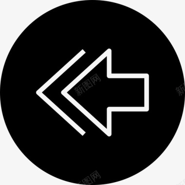 V箭头箭头V形方向图标图标