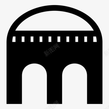 桥梁背景桥梁建筑商人图标图标