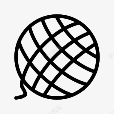 毛球缝纫裁缝图标图标