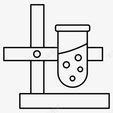 科学小实验试管实验室医学图标图标