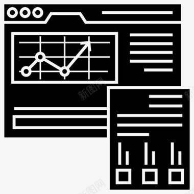 商业案例在线分析商业分析商业信息图图标图标