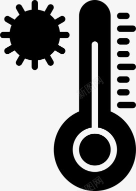 高温高温调节家居图标图标