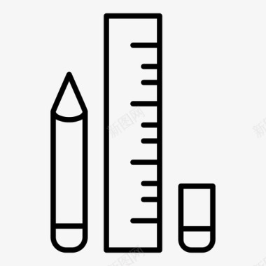 学校类学校工具教育橡皮擦图标图标