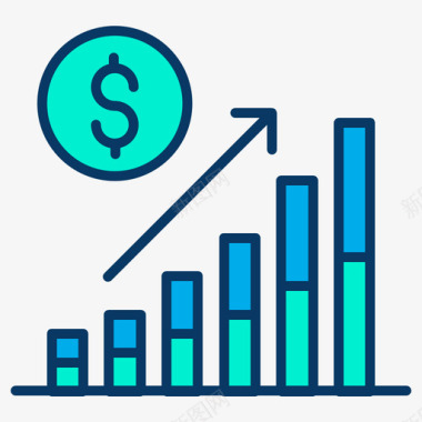 投资模板柱状图投资64线颜色图标图标