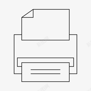 日记纸张打印机设备办公室图标图标