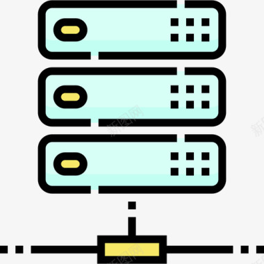 线性服务器功能10台计算机图标图标