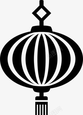 中国纸灯笼装饰节日图标图标