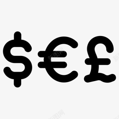 外汇货币美元欧元图标图标