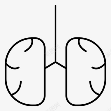 生物世解剖学生物学呼吸图标图标