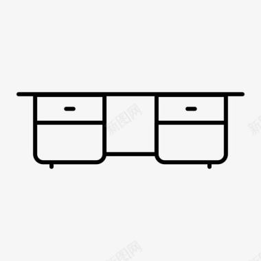 木制栏杆桌子家具家用图标图标