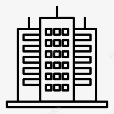 多彩城市建筑建筑城市家图标图标