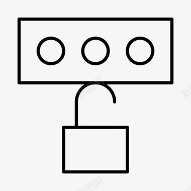 密码设计密码保护安全图标图标