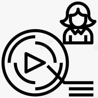 金融视频视频频道商业金融图标图标