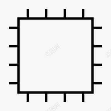 Intel芯片微芯片硬件处理器图标图标