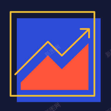 简约商务封面图表图标