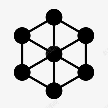 社区网络社区网络连接图标图标