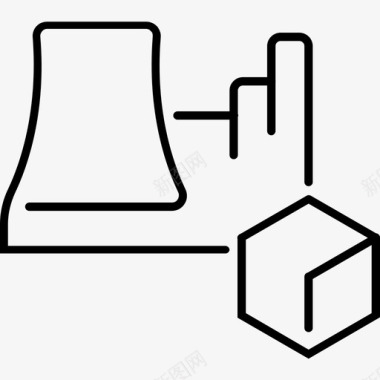 深蓝色箱子工厂箱子货物图标图标