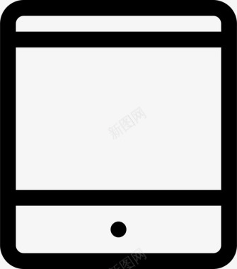 平板电脑显示屏ipad图标图标