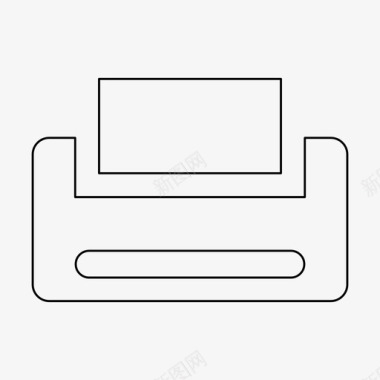 书本纸张打印机设备办公室图标图标