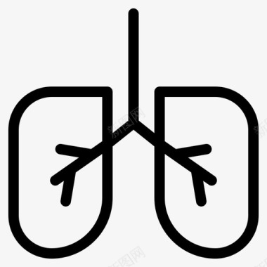 其他生物解剖学肺生物学图标图标