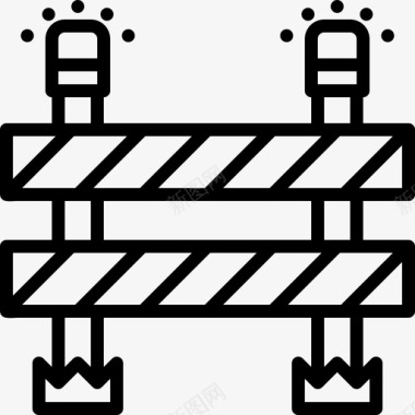施工宣传栏障碍安全标志图标图标