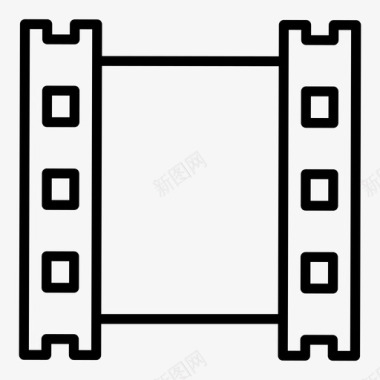 电影开场视频视频电影媒体图标图标