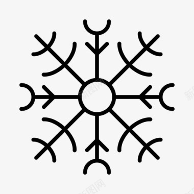 霜雪雪花图标图标