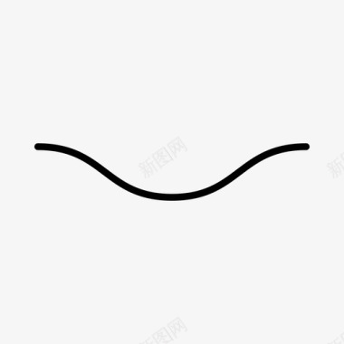 波浪线曲线线条图标图标
