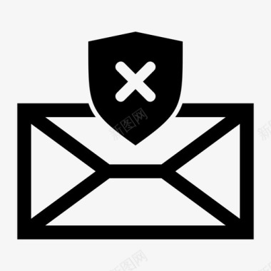 垃圾删除图标垃圾邮件通信电子邮件图标图标