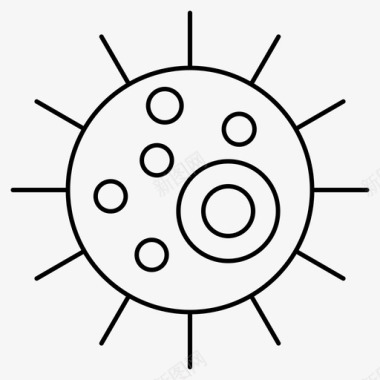 实验科学的图标细菌实验室科学图标图标