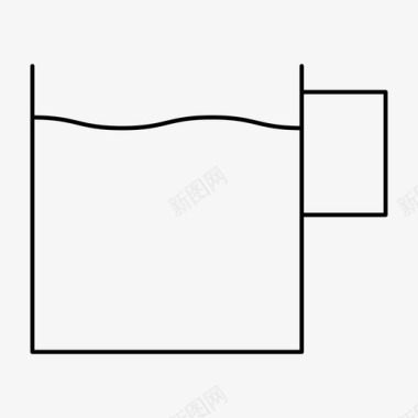 矢量木桌子咖啡杯子饮料图标图标