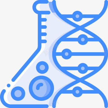 Dna美容蓝色图标图标