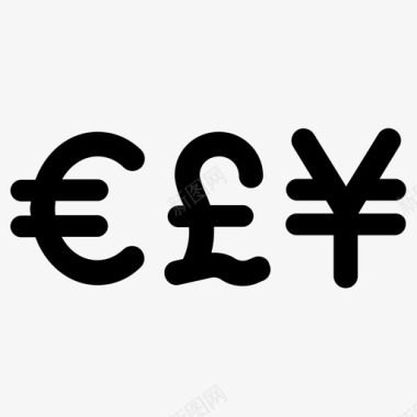 外汇货币欧元外汇图标图标