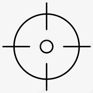 地图等高线目标瞄准十字准线图标图标