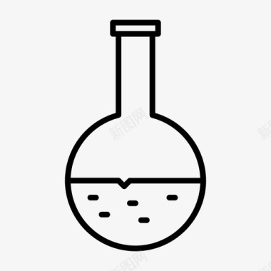 实验瓶化学实验图标图标