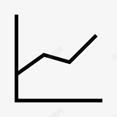 折线图折线图增长利润图标图标