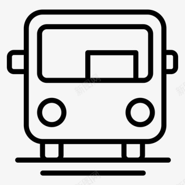 旅游公共汽车公共交通交通图标图标