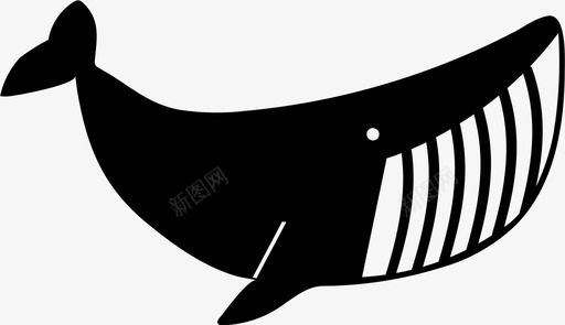 蓝鲸座头鲸海洋图标图标