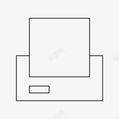 请帖打印打印机设备办公室图标图标