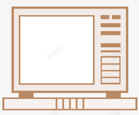 电视设计电视机图标
