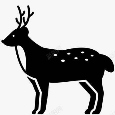 其他生物鹿动物生物图标图标