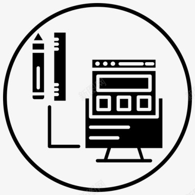 儿童教育网页4网页开发工具图标图标