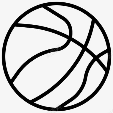 5个运动球图标篮球运动球篮球大纲图标图标
